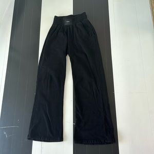 talentless black wide leg sweatpants